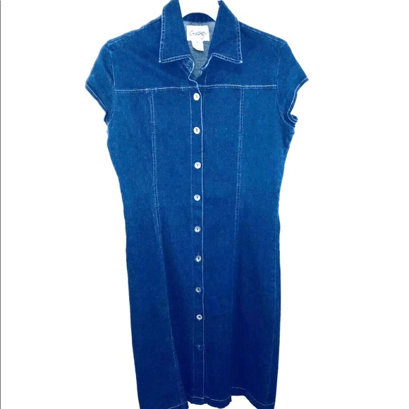 Chesley Dresses & Skirts - Chesley Women's Denim Dress Front Button Size M